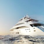 Yacht de luxe en mer
