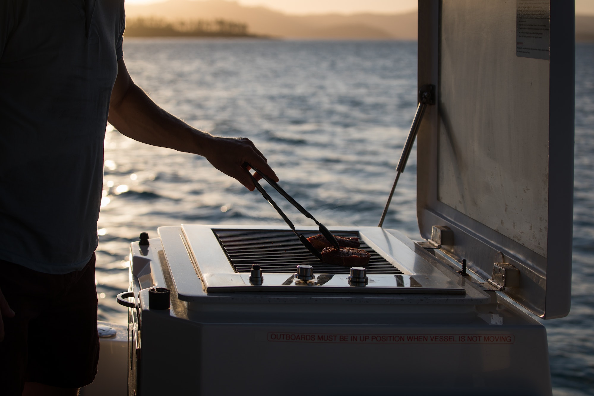 cuisine à bord d'un yacht