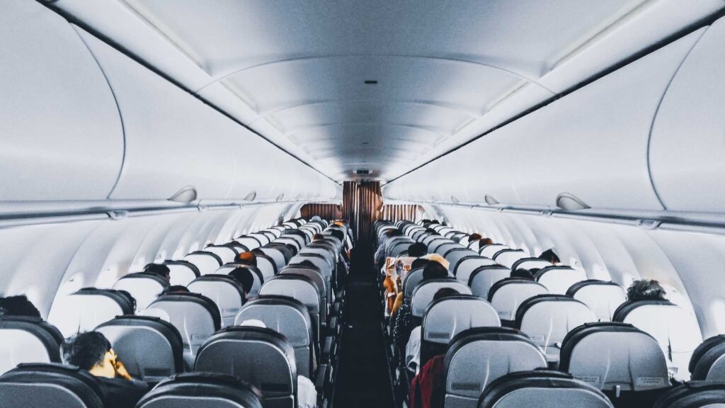 intérieur d'un avion